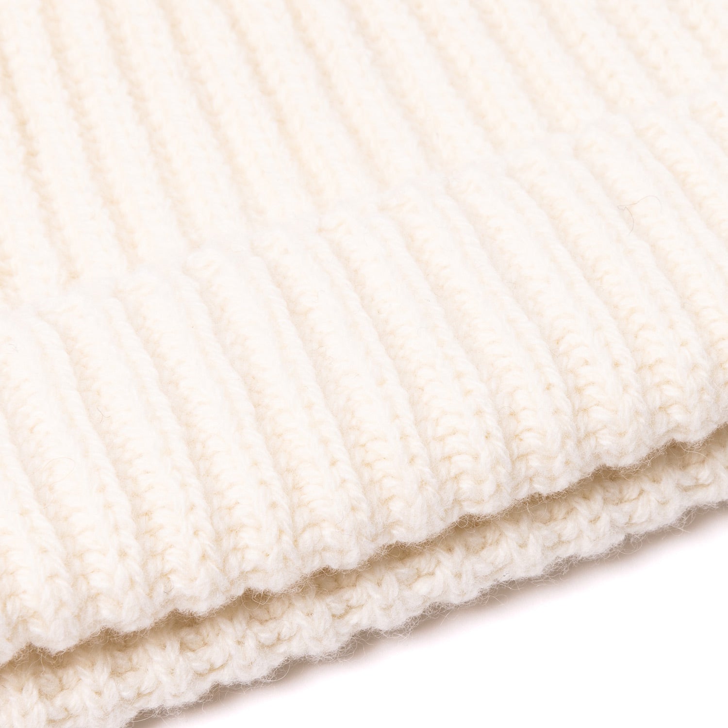 Strickmütze "Ribbed Hat" aus Lambswool und Cashmere - 6 Ply